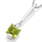 Vedh&aelig;ng med Peridot - 26mm - u/k&aelig;de