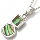 Vedh&aelig;ng med Abalone - 26mm - u/k&aelig;de