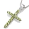 Kors med 16 peridot - 30mm - u/k�de