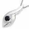 Vedh�ng med Safir - 25mm - u/k�de