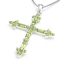 Kors med 21 Peridot - 49mm - u/k�de