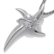 Kors med 4 klar Zirkonia - 24mm - u/k�de