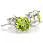 &Oslash;restikker med Peridot - &Oslash;5mm - pr s&aelig;t