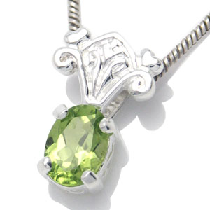 Smykkesæt med Peridot ukæde (392)