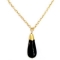 Vedh�ng med Sort Onyx - 28mm - m/k�de
