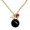 Vedh�ng med Sort Onyx kugle - m/k�de