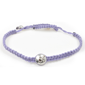 AUM armb�nd i s�lv med 1 diamant La Chance (1562)