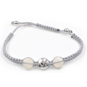 AUM armbånd i sølv med 1 diamant La Chance (1558)