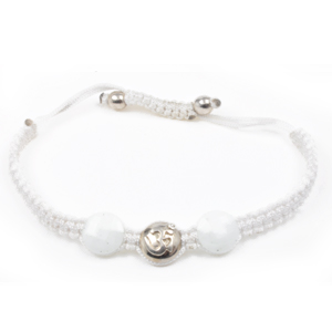 AUM armbånd i sølv med 1 diamant La Chance (1561)