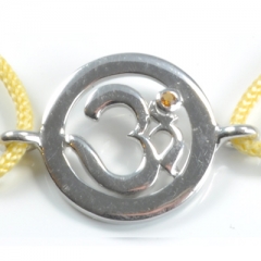 Chakra Aum Armb�nd - 3 Chakra - med Safir - 14mm