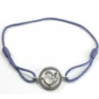 Chakra Aum Armb&aring;nd - 6 Chakra - med Safir - 14mm