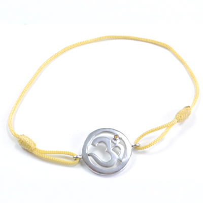 Chakra Aum Armbånd - 3 Chakra - med Safir - 18mm