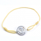 Chakra Aum Armb&aring;nd - 3 Chakra - med Safir - 18mm