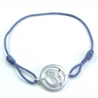 Chakra Aum Armb&aring;nd - 6 Chakra - med Safir - 18mm