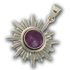 Chakra vedhæng 7 Chakra Sahasrara Kronechakraet 28mm ukæde (2493)