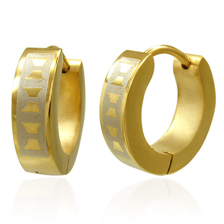 Øreringe Hoops Stål - Ø13mm - pr par