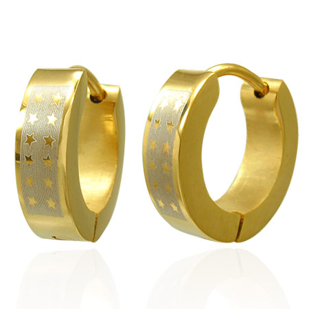 Øreringe Hoops Stål - Ø13mm - pr par