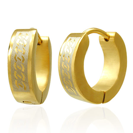 Øreringe Hoops Stål - Ø13mm - pr par