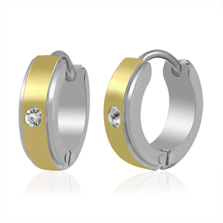 Øreringe Hoops Stål - Ø13mm - pr par