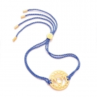 Chakra Armb&aring;nd Daisy - 5 Chakra - Forgyldt