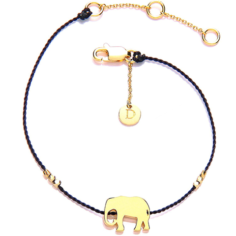Good Karma Elefant Armbånd - Forgyldt