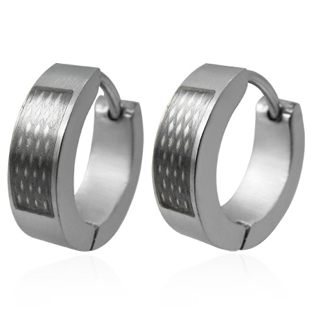Øreringe Hoops Stål - Ø13mm - pr par