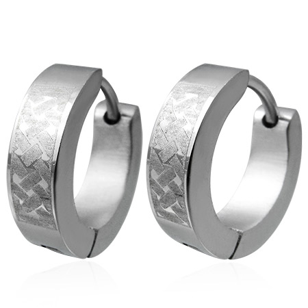 Øreringe Hoops Stål - Ø13mm - pr par