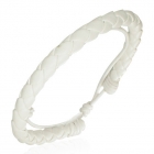 L&aelig;derarmb&aring;nd i hvid