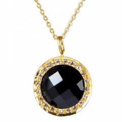 Vedh�ng med Onyx - 20mm - m/ k�de