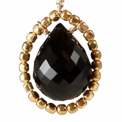 Vedh�ng med Onyx - 27mm - m/ k�de