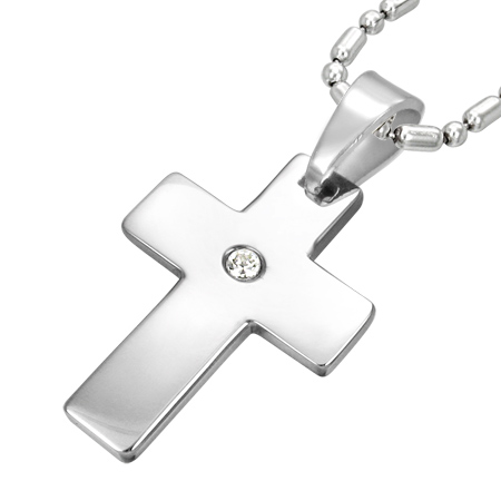 Kors Vedh�ng i st�l 34mm uk�de (2039)