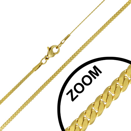 Stålkæde 2mm 44cm (2756)