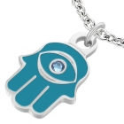 Vedh&aelig;ng Fatimas h&aring;nd / Hamsa - St&aring;l - 21mm - u/k&aelig;de