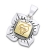 Chakra vedh�ng 1 Chakra - Muladhara - Rodchakraet - 25mm - u/k�de