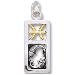 Vedh�ng Fiskene Stjernetegn  - 26mm - u/k�de