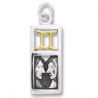 Vedh&aelig;ng Tvillingerne Stjernetegn - 26mm - u/k&aelig;de