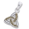 Vedh�ng med Triquetra - Treenighedssymbolet - 23mm - u/k�de