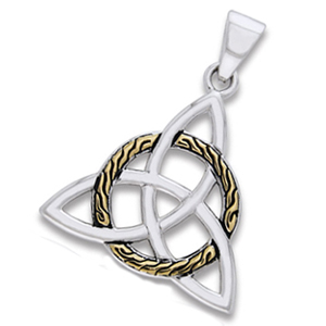 Vedh�ng med Triquetra Treenighedssymbolet 34mm uk�de (2622)