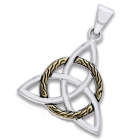 Vedh&aelig;ng med Triquetra - Treenighedssymbolet - 34mm - u/k&aelig;de