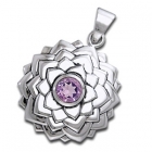 Chakra vedh&aelig;ng 7 Chakra - Sahasrara - Kronechakraet - 34mm - u/k&aelig;de