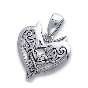 Vedh�ng Hjerte 20mm uk�de (2604)