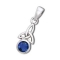 Vedh�ng med Triquetra - Treenighedssymbolet og Safir - 24mm - u/k�de