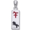 Vedh�ng - Hesten - Kinesisk stjernetegn - 29mm - u/k�de