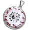  Vedh�ng med Yin Yang og den Kinesiske dyrekreds - 38mm - u/k�de