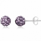 &Oslash;restikker med Swarovski krystaller - &Oslash;6mm - pr par