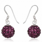 &Oslash;reringe med Swarovski krystaller - 24mm - pr par