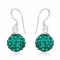 �reringe med Swarovski krystaller - 24mm - pr par