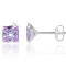 �restikker med Lavendel Zirkonia - �6mm - pr par