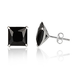 Ørestikker med Sort Zirkonia Ø8mm pr par (2833)