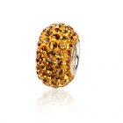 Charm led med swarovski krystaller